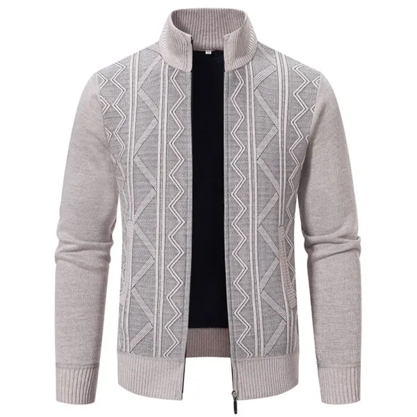 Men's Thick Fleece Cardigan with Pockets - Image 7