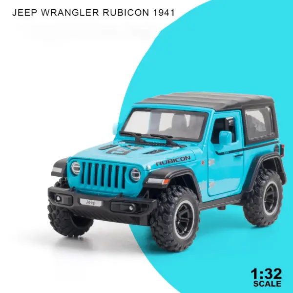 1:32 Scale Alloy Jeep Wrangler Rubicon Toy - Image 12