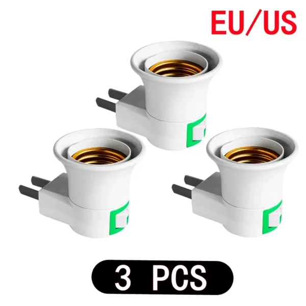 E27 LED Lamp Holder Adapter Set 1-3PCS - Image 2