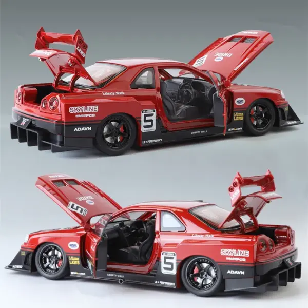 1:24 Nissan Skyline GTR R34 Alloy Model Car