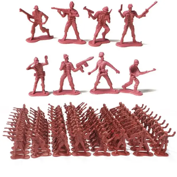 100Pcs Military Plastic Soldier Playset - Image 9