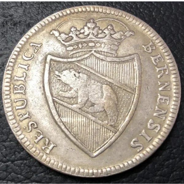 1797 Swiss Thaler Silver Plated Replica Coin - Image 2