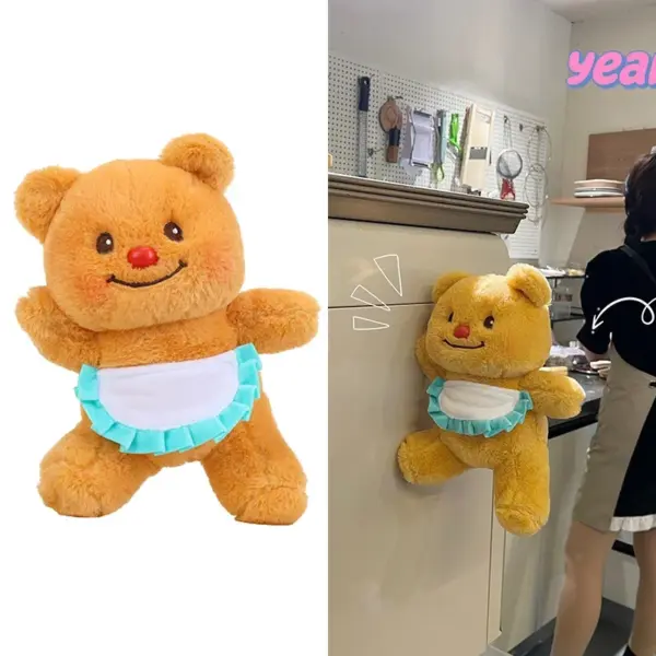Plush Bear Fridge Magnet Decor 25cm - Image 2