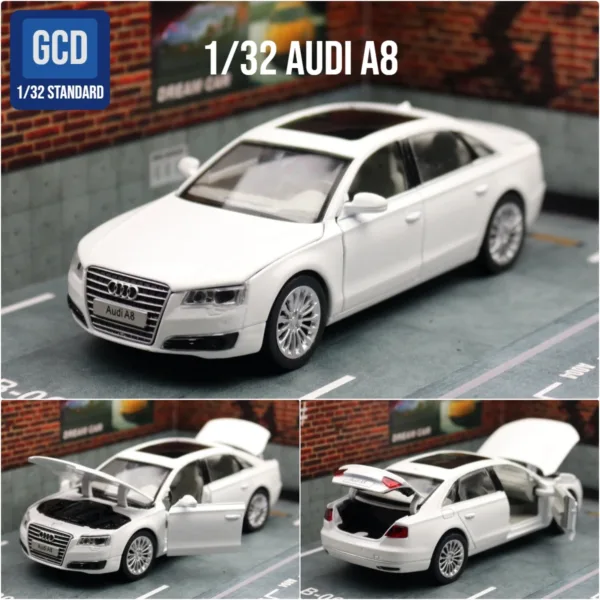 1/32 Audi A8 55 TFSI Diecast Toy Car Model - Image 8