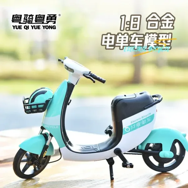 1:32 Scale Diecast Electric Bicycle Model Toy - Image 3