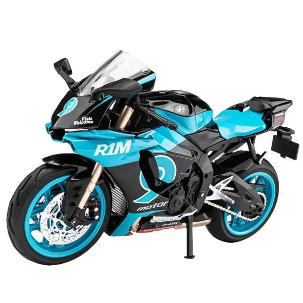 1:12 Yamaha YZF-R1M Diecast Motorcycle Model - Image 6