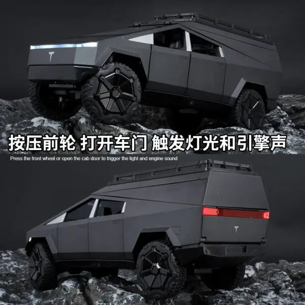 1:24 Alloy Tesla Pickup Truck Model - Image 4