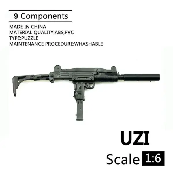 1:6 Scale UZI Submachine Gun Model - Image 2