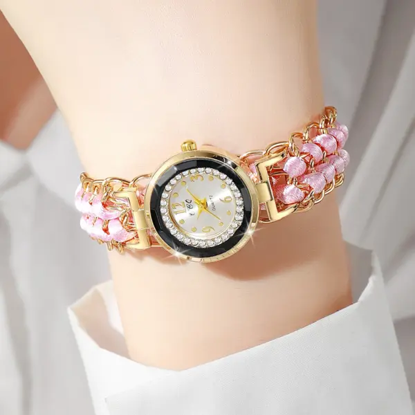 Women's Rhinestone Quartz Bracelet Watch - Image 4