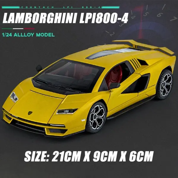 1:24 Lamborghini Countach Diecast Model Car - Image 8