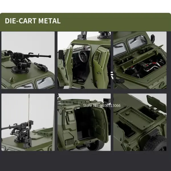 1:18 Military Green DONGFENG Off-road Toy Car - Image 3