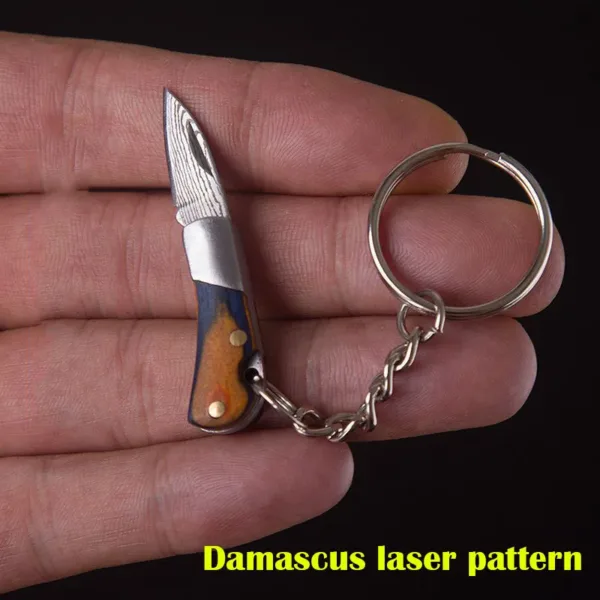 Mini Folding Knife Keychain with Sharp Blade - Image 11