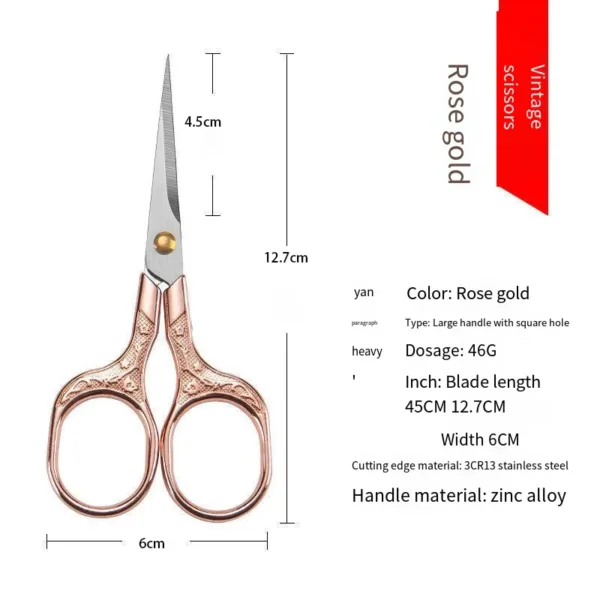 Vintage Stainless Steel Sewing Scissors 12.7cm - Image 11