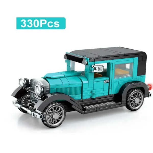 Vintage Racing Car Building Blocks Set - Image 8