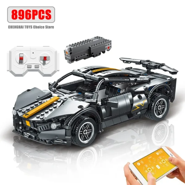 Remote Control Formula Car Building Blocks Set - Image 10