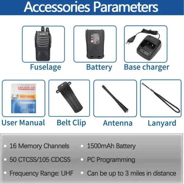 Baofeng BF-888S Pro Walkie Talkie Set - Image 6