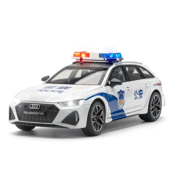 1:24 Police Car Model Toy with Light Sound - Image 8