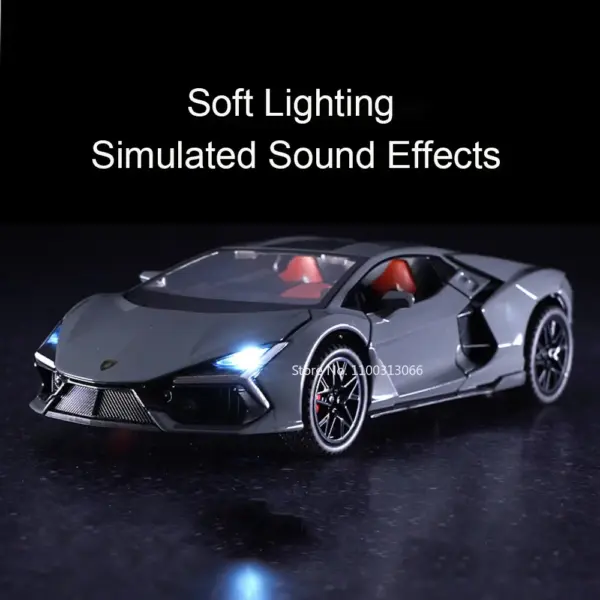 1/32 Metal Aventador Sports Car Model Toy - Image 4