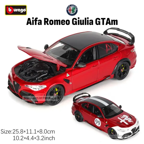 Bburago 1:18 Alfa Romeo GTAm Diecast Model