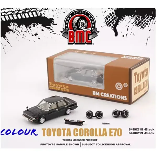 1:64 Scale Corolla E70 Diecast Car Model - Image 4