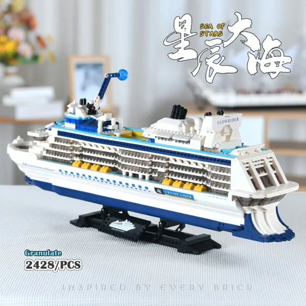 2428PCS Cruise Ship Building Blocks Set - Image 6