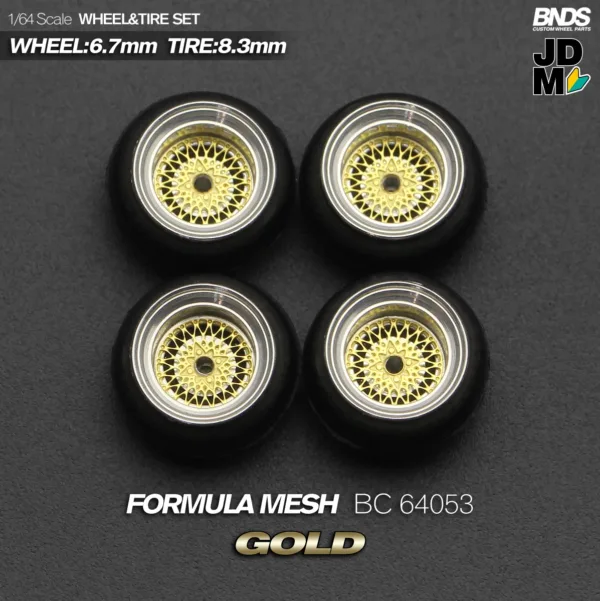 1/64 Scale Alloy Wheel and Tire Set 4pcs - Image 40