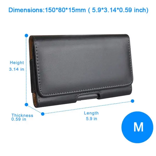 Leather Belt Clip Pouch for Phones 4-7.2 Inch - Image 10