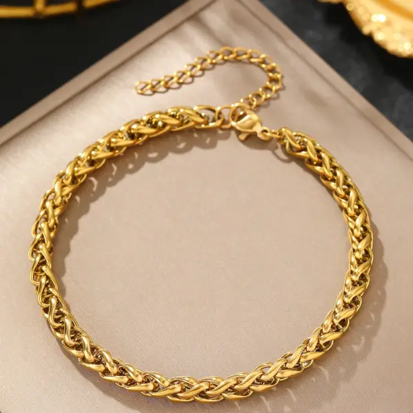 Elegant Stainless Steel Chain Bracelet for Women - Image 10