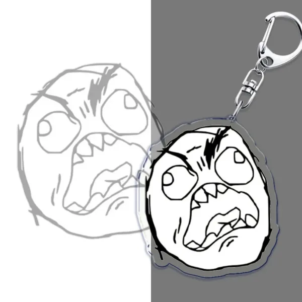 TrollFace Keychain for Bags and Accessories - Image 3