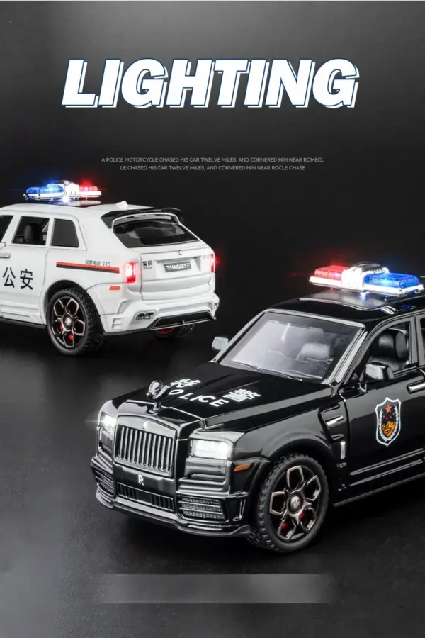 Rolls Royce Cullinan Police Car Model Toy - Image 4