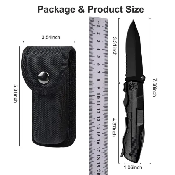 Multifunctional Black Multi-Tool with Screwdriver Set - Image 3
