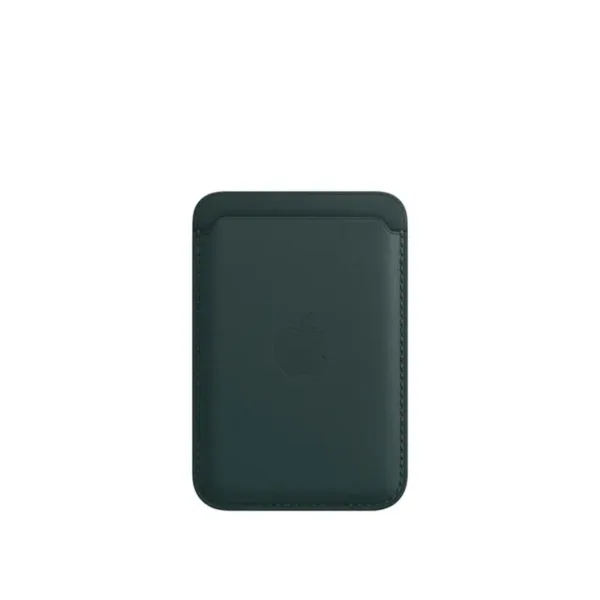 Dark Green Apple MagSafe Leather Wallet