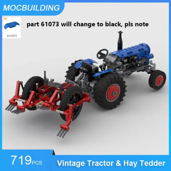 Vintage Tractor Building Blocks Set 524PCS - Image 6