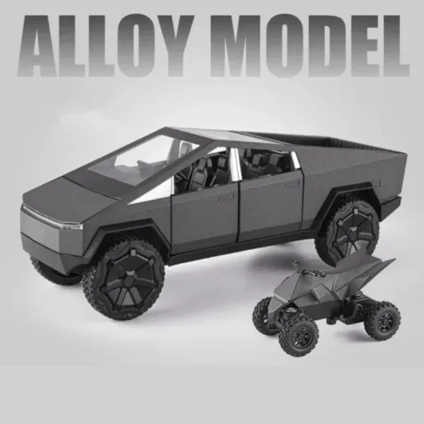 1:24 Tesla Cybertruck Alloy Model Car - Image 8