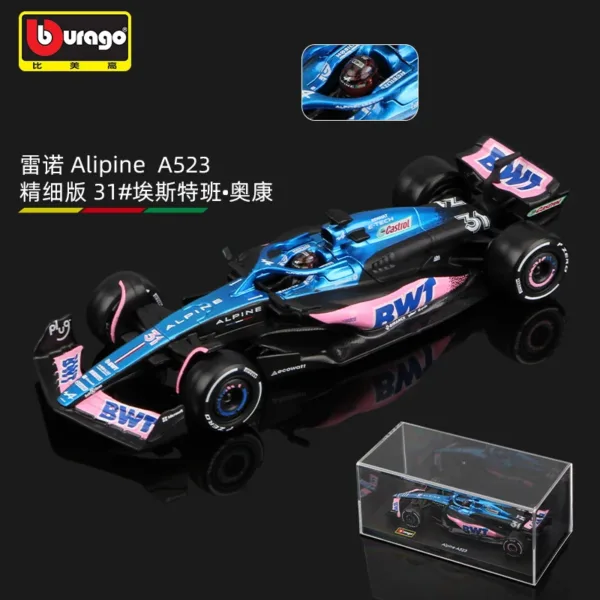 Bburago 1:43 BWT Alpine A523 F1 Model Car - Image 10