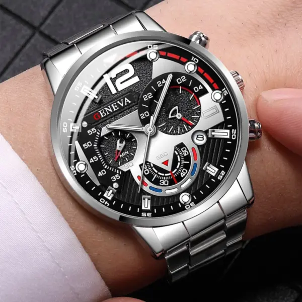 Men's Stainless Steel Quartz Wristwatch Fashion - Image 2