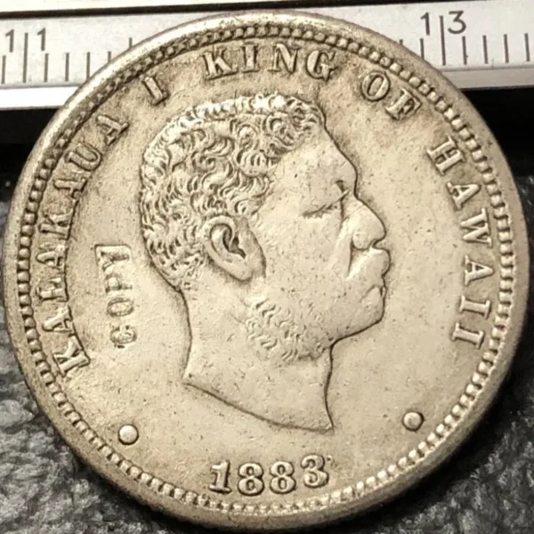 1883 Hawaii Silver Plated Copy Coin