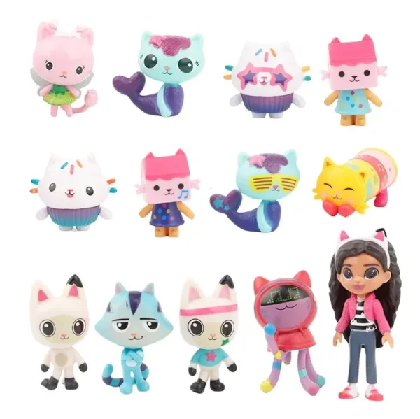 13pcs Gabby Dollhouse PVC Figures Set - Image 2