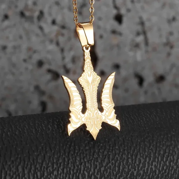 Retro Punk Trident Pendant Necklace for Everyone - Image 6