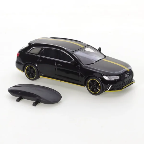 1/64 Scale Audi RS6 C7 Black Model Car - Image 3