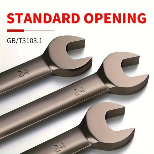 8-24mm Ratcheting Wrench Set 6/8/10Pcs - Image 5