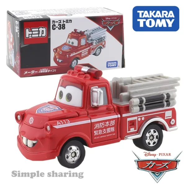 Takara Tomy Disney Pixar Cars Fire Truck Model