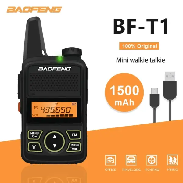 Baofeng BF-T1 Mini Walkie Talkie UHF 5W