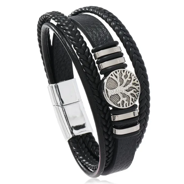 Punk Vintage Geometric Cuff Bracelet Unisex - Image 19