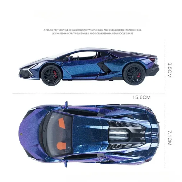 1/32 Scale Lamborghini Revuelto Diecast Model - Image 4