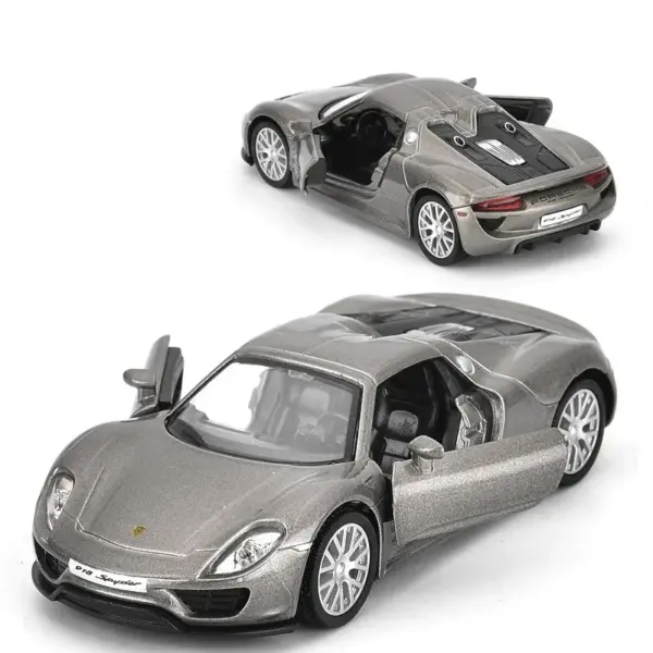 MaKeda Metal Porsche 918 Toy Car Model - Image 8