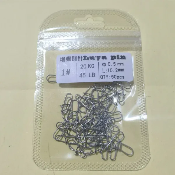 Stainless Steel Fishing Snaps 50pcs Variety - Image 5