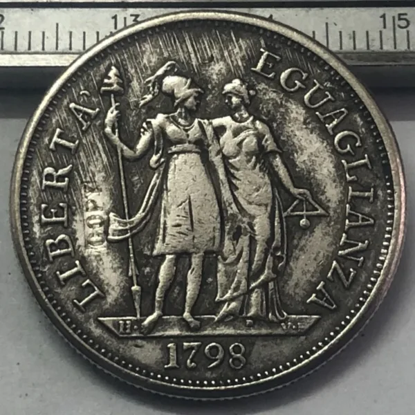 Antique Replica 1798 Ligurian Republic Coin - Image 2