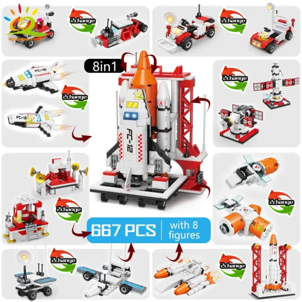 HUIQIBAO Space Shuttle Building Blocks Set - Image 24