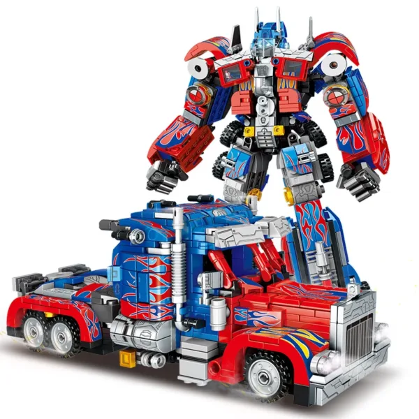 800PCS Optimus Prime Bumblebee Building Blocks - Image 6